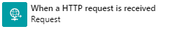 When a HTTP request is received Operation