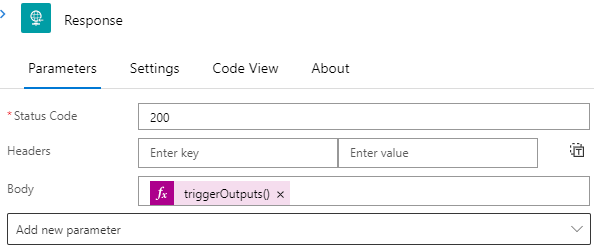 Response Parameters